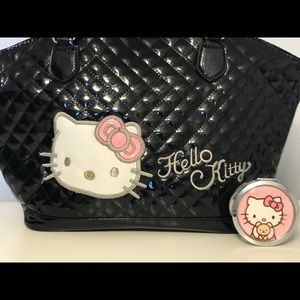 Sweet Gift!  Hello Kitty Bag W/ Matching Mirror